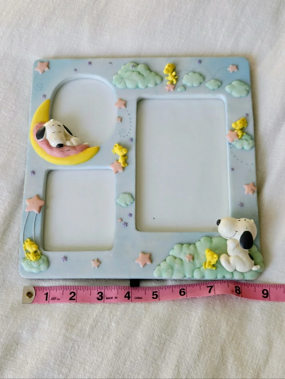 Vintage Little Snoopy & Woodstock Ceramic Multi Photo Frame: 9